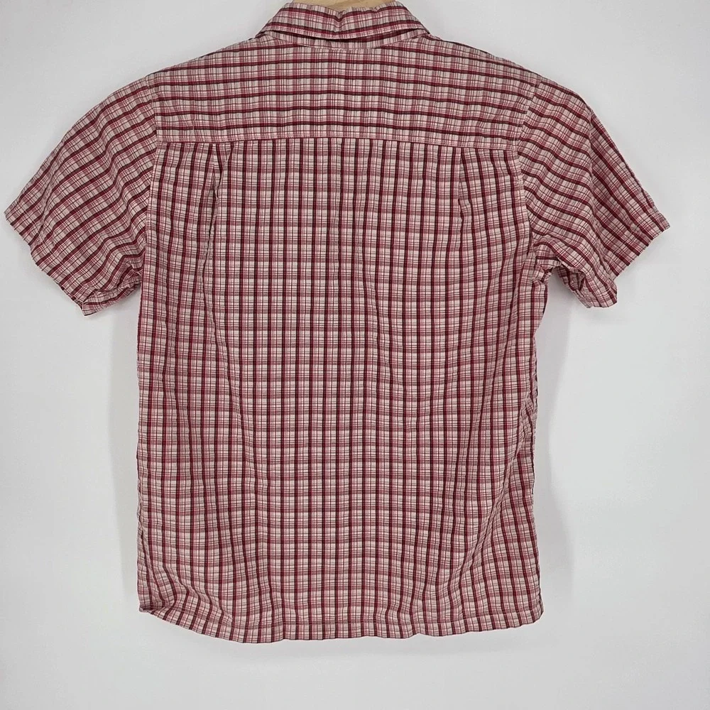 The North Face Shirt Mens Medium Short Sleeve Vented Fishing Hiking Button Up